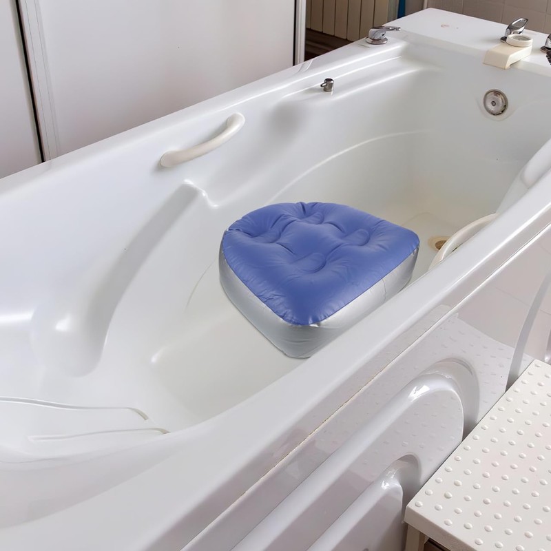 EXHUMKY Confezione da 2 cuscini gonfiabili per vasca da bagno,