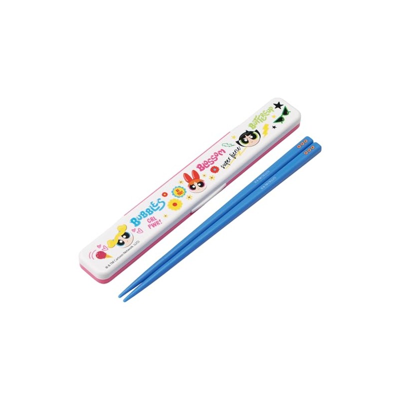 Skater Chopsticks and Case Set for Adults, Antibacterial, 7.1 in