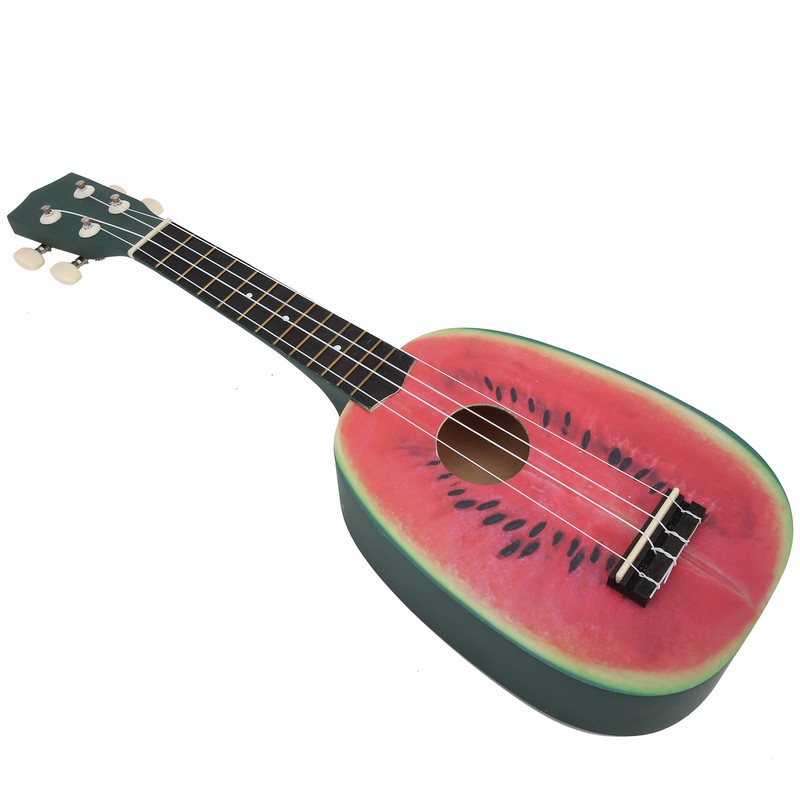 21in Ukulele with Carry Bag Tropical Fruit Pattern for Beginners