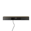 ZJMTOCYU Modern Floating TV Stand with LED Lights, Wall Mounted,