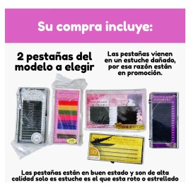 Blister Extensiones Pestañas Clásica Mink Caja Dañada