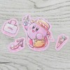 Kirby Sunny Day Die Cut Sticker Mini Set (1) Pink