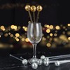 10 PCS DISCO BALL DRINK STIRRERS Glitter Drink Stirrers Lolipop