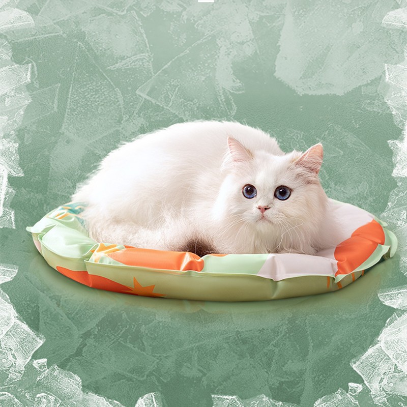 Pet Cooling Mat Waterproof Tear Resistant Thickened Soft Round Cat