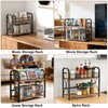 CILXGQLN 2-Tier CD Storage, Wood CD Holder, Compact CD Organizer