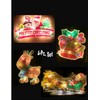 Christmas Hanging Window Lights Santa and Sleigh, Snowman,Bells and Reindeer.