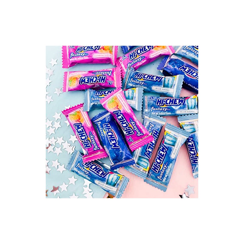 Hi Chew Candy Fantasy Mix - Rainbow Sherbet, Blue Hawaii,