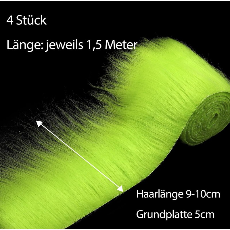 Furry Faux Precut Strips 2 x 83 Inch Faux Leather