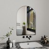 Arched Bathroom Mirror, 24X40 inch Arched Frameless Mirror, Arch Wall