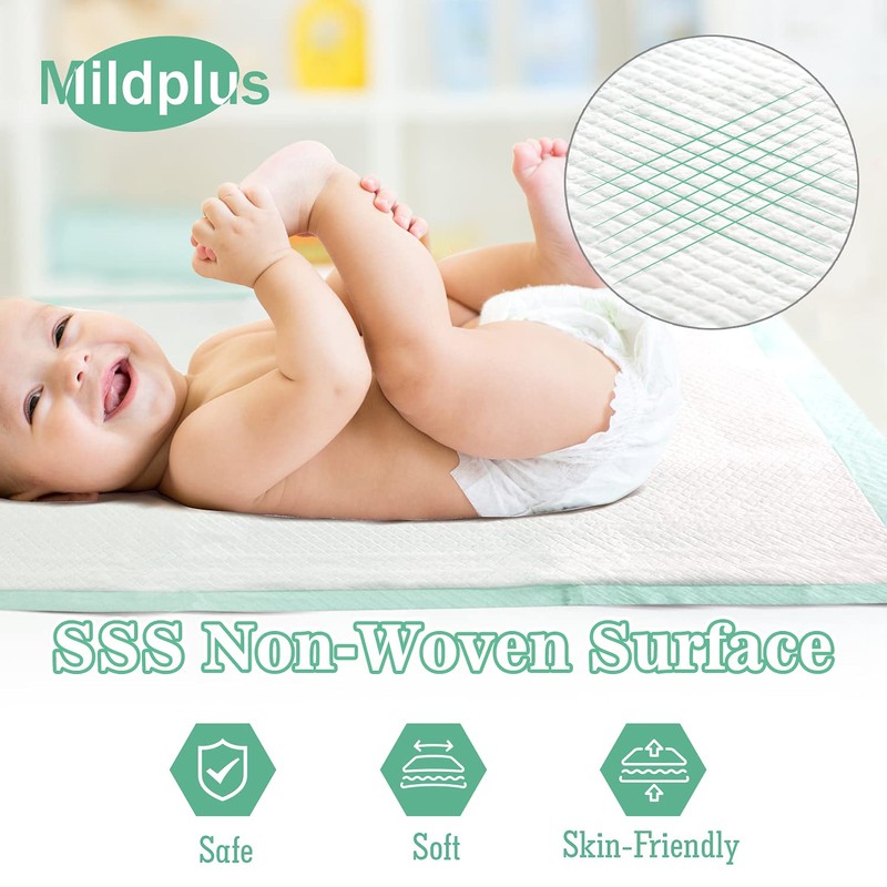 MILDPLUS Disposable Bed Pads 30"X36" (100 PCS) Extra Large Chucks