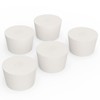 FunChem Pack of 5 Solid Rubber Stoppers, Size 11#, White