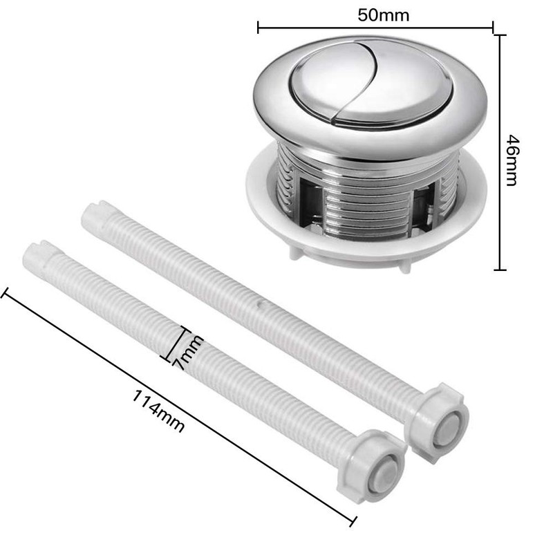 UBERMing Dual Flush Toilet Water Tank Push Buttons 38 mm