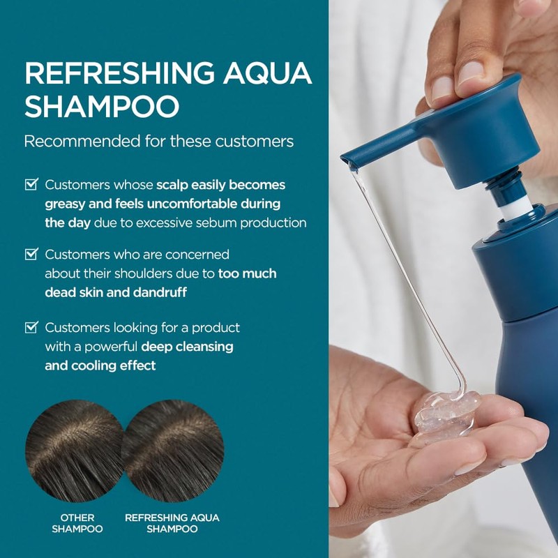 AYUNCHE Refreshing Shampoo for Oily Scalp, 11.8oz Purifying & Cool