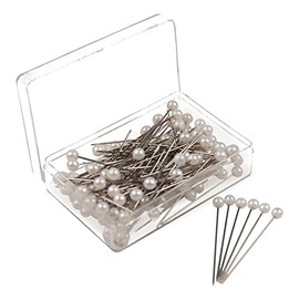 100 Pieces 3.6 mm Round Pearl Head Straight Sewing Pins | Quilting, DIY Crafting, Dress Creation, and Wedding