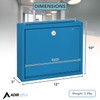 Adir Metal Suggestion Box with Lock and Slot, Wall Mount