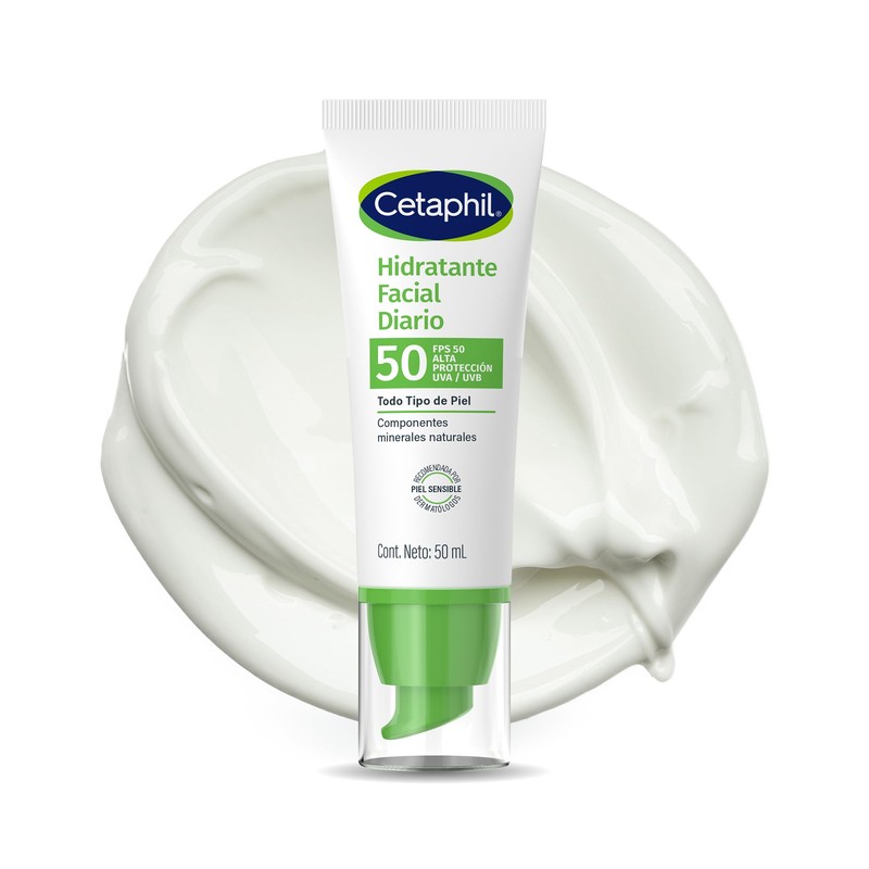 Cetaphil Hidratante Facial Diario FPS 50 Piel Sensible Mixta Grasa