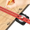 Compass Scriber 360° Aluminum Alloy Dual Scale Ruler Scribing Tool