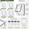 4-Way Locking Pet Door for Cats & Dogs – Secure