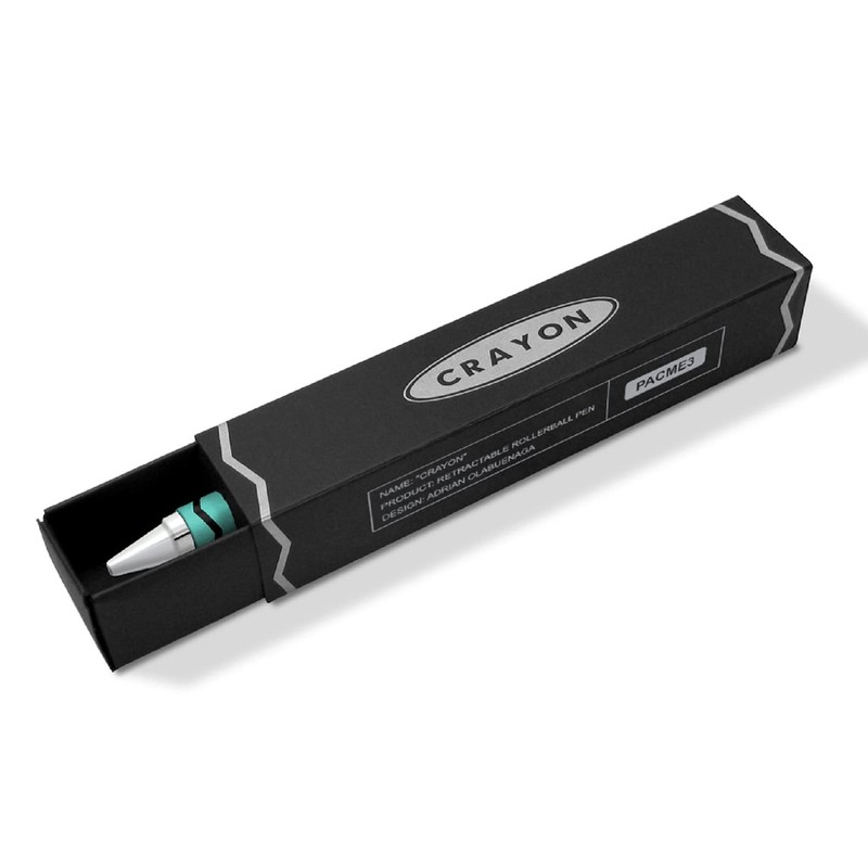Acme Studios Crayon Chrome Teal Retractable Roller Ball
