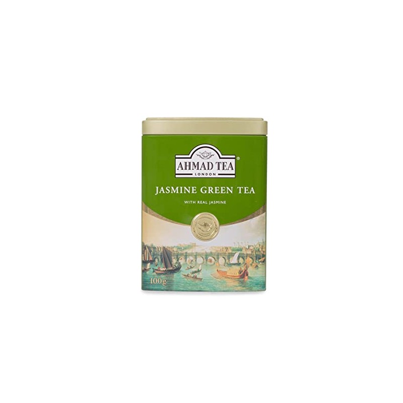 Ahmad Tea Black Tea, Jasmine Black Tea Loose Leaf, Metal