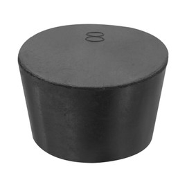 sourcing map Rubber Tapered Plug 33mm to 41mm Solid Test Tubes Bungs Stopper Black for Lab Home 1 Pieces