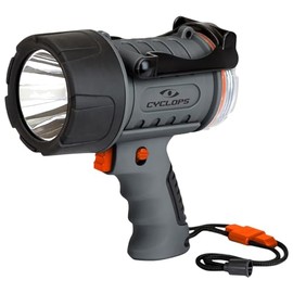 Cyclops Handheld Aluminum 2000 Lumens Waterproof Rechargeable Spotlight for Camping, Hiking, Emergency