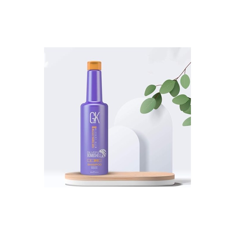 GK HAIR Global Keratin Silver Bombshell Purple Shampoo (9.5 Fl