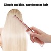 3pcs Space Aluminum Comb Set AntiStatic Wide Fine Tooth Hair