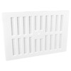 9" x 6" White Plastic Adjustable Air Vent Grille with