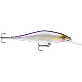 Rapala Shadow Rap Shad Deep Hard Bait Lure, Freshwater, Size 09, 3 1/2" Length, 5'-6' Depth, Purpledescent, Package of 1
