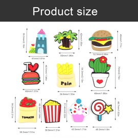 Pack of 10 Fridge Magnets Children, AMONENZ Resin 3D Cartoon Children Magnetic Board, Magnets Children for Magnetic Board, for Fridge, Whiteboard, Preschool Education, Home, Classroom