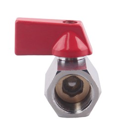 GOVALVE Brass Mini Ball Valve - 3/8" NPT Female x Male Thread Shut-Off Valve For water oil and gas Pack of 1