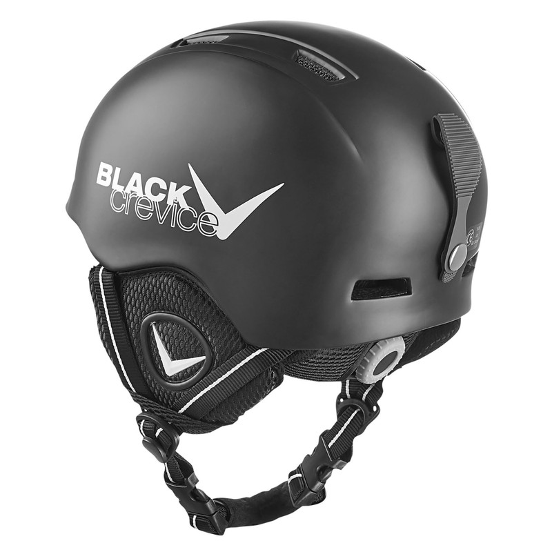 Black Crevice Children's Ski Helmet, black, 1