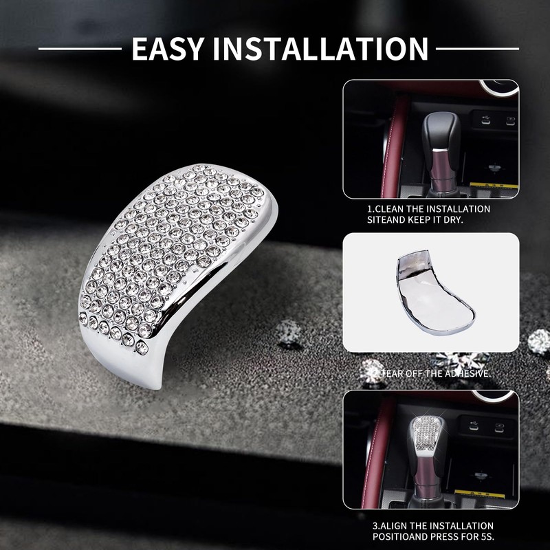 ZSJO Bling for Honda Car Accessory Gearbox Shift Cover Fit