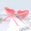 YooThink Love Heart Shaped Sunglasses for Women,Vintage Cat Eye Mod