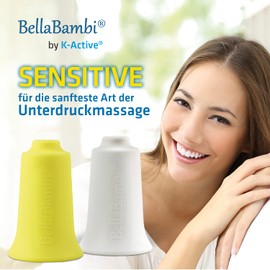 BellaBambi® Schröpfcup by K-Active SENSITIVE mini für die Unterdruckmassage | gelb | Ø 2 cm