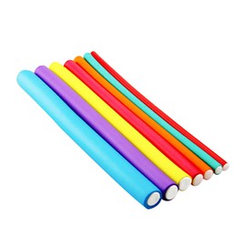 FRCOLOR 20pcs Cold Perm Hair Curler Multifunction Curling Rods Air Curler Jumbo Rollers Long Spiral Curls No Heat Random Color