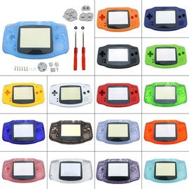 Melocyphia New Housing Shell Case Cover with Buttons for Gameboy Advance GBA Replacement (Clear Light Blue)