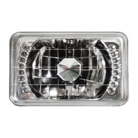 YLT Auto 4PCS 4x6" inch Square LED Headlights Cold White For 1980-1988 Oldsmobile Cutlass
