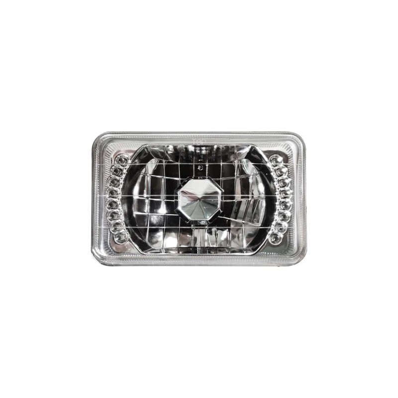 YLT Auto 4PCS 4x6" inch Square LED Headlights Cold White