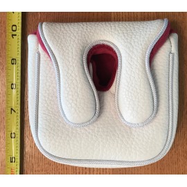 BOBBY GRACE 2022 BOBBY GRACE Large Mallet Putter Cover Durable Magnetic closure White