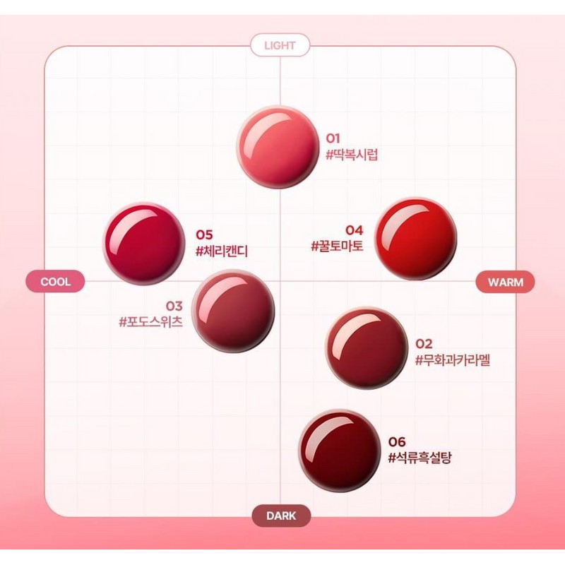 릴리바이레드 슈가 랩핑 립 틴트 글로스, 01 딱복시럽, 1개 Lilybyred