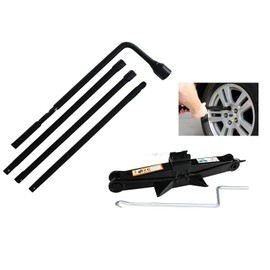 SIKY Spare Tire Tool Lug Nut Tool Kit for Silverado 2000-2014 Chevy GMC Sierra, 2 Ton Scissor Jack Kit & Wheel Wrench Kit