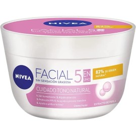 Nivea Crema Facial Aclarante e Hidratante 5 en 1 con FPS 15, Todo Tipo de Piel