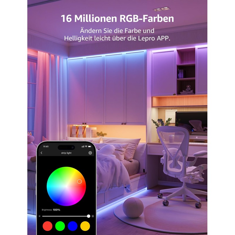Lepro AI LED Strip SE1, 10 m Smart LED Strip