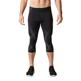 CW-X Men's Endurance Generator Joint and Muscle Support 3/4 Compression Tight, Black, Large
