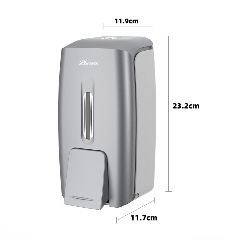 PLUSSEN Soap Dispenser Wall Mount Adhesive Commercial Soap Dispenser 800ml
