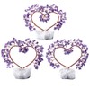 Rockcloud Handmade Love Heart Shape Crystal Money Tree with Natural