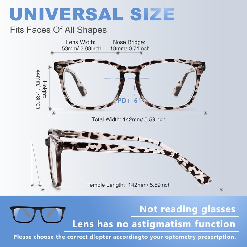 ZNEIAAPR Nearsighted Myopia Glasses for Men Women, Blue Light Shortsighted