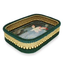 Zenpeace Tea Tray, Pure Handmade Twine Woven Decorative Food Tray for Breakfast in Bed, Lunch, Dinner,Patio, Coffee Table, Party and Picnic, Suitable for Knees, Sofas, Table Top Any Scene Decoration